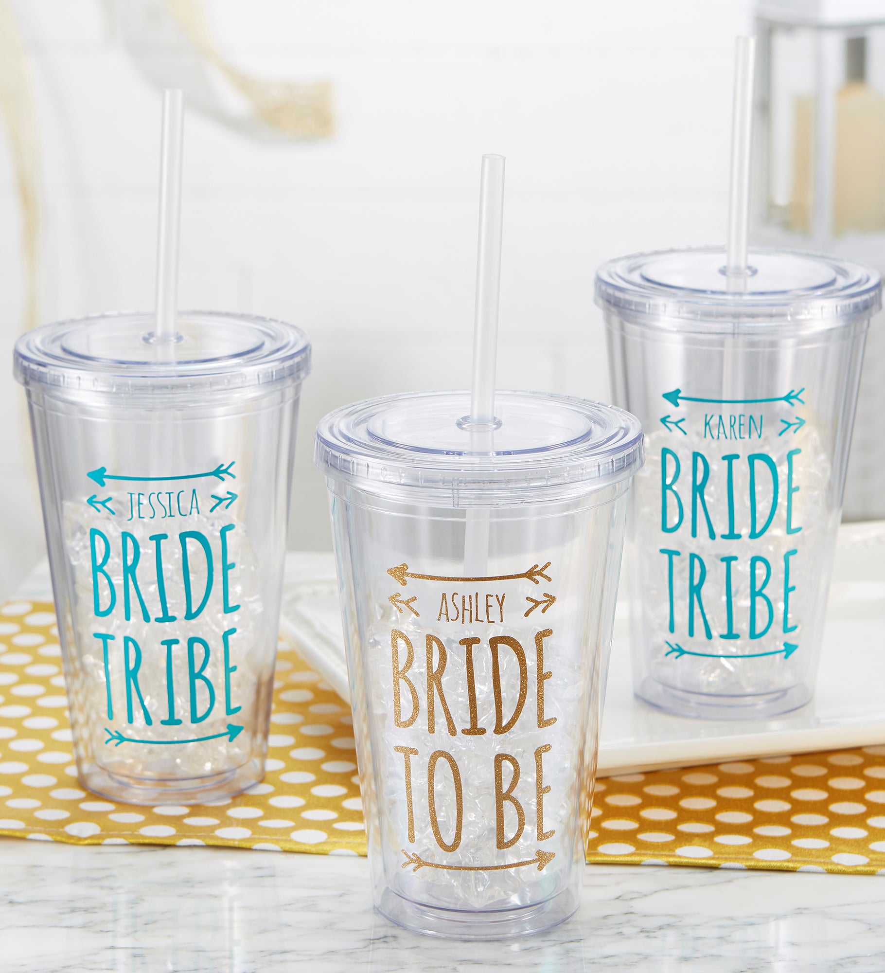 Bride Tribe Personalized Wedding 17 oz. Insulated Tumbler